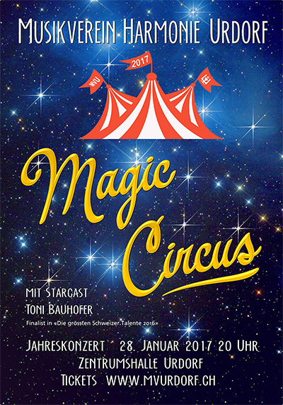 Jahreskonzert der Harmonie Urdorf "Magic Circus", am 28. Januar 2017